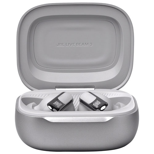 JBL In-Ear Live Beam 3 Noise Cancelling True Wireless Earbuds - Silver