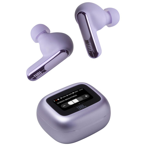 Écouteurs boutons 100 % sans fil à suppression du bruit Live Beam 3 de JBL - Violet