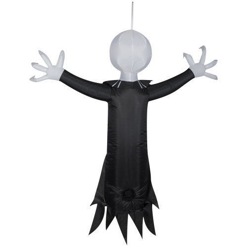 GEMMY INDUSTRIES Airblown® Inflatable Halloween-Hanging Jack Skellington w/Blinking Lights ©Disney 48"