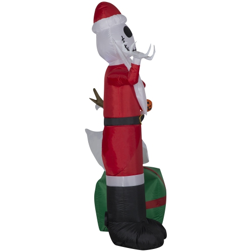 GEMMY INDUSTRIES Airblown® Inflatable Christmas-Jack Skellington and Zero w/Antlers-©Disney 60"