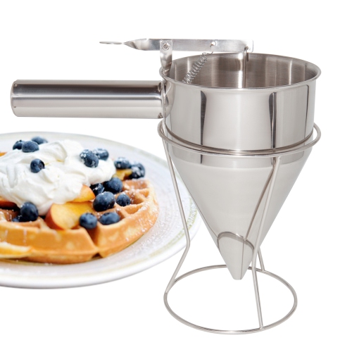 Batter Dispenser | Funnel Dispenser with Stand | Stainless Steel