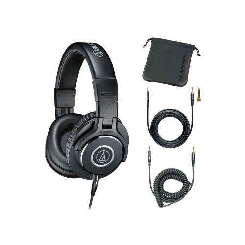 Audio-Technica ATH-M40x Professional Studio Monitor Headphone with Bonus Gadget Cleaner