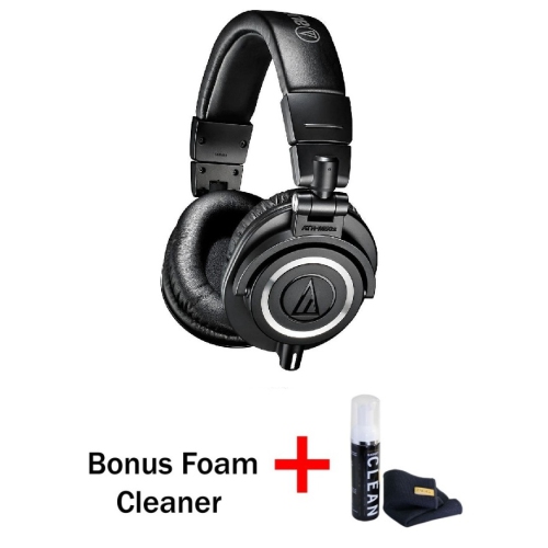 Audio-Technica ATH-M50x Professional Headphones with Bonus Gadget Cleaner