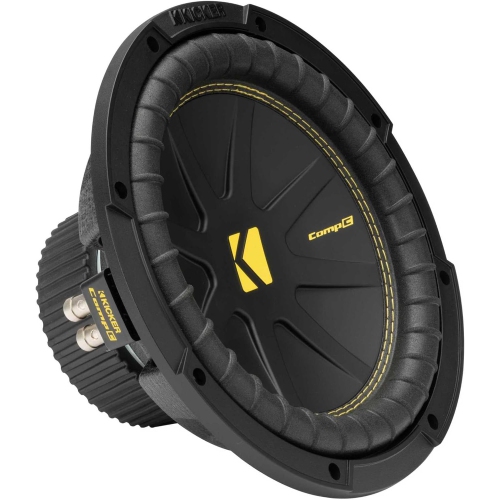 Kicker 50CWCD104 – haut-parleur d’extrêmes graves 4 Ohm série CompC de 10 po