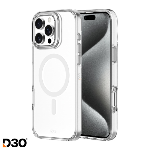 AXS BY AXESSORIZE  Axs Crystal Shield D3O® Case Made With Recycled Materials Magsafe Compatible for Apple Iphone 16 Pro Max | Clear