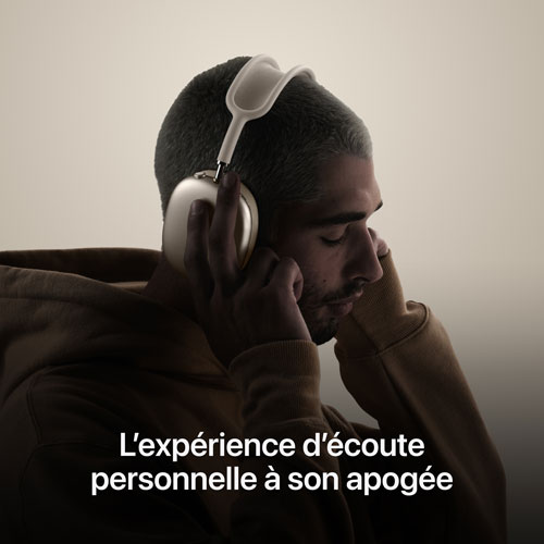Casque d'écoute Bluetooth à suppression du bruit AirPods Max d'Apple - Comète