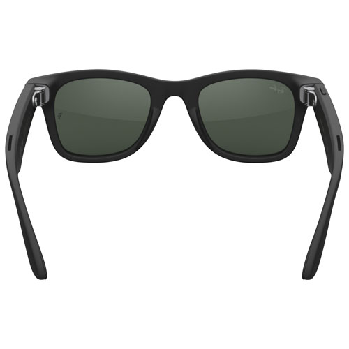 Lunettes Wayfarer de Ray-Ban | Meta avec IA, photo, vidéo, audio et messagerie - Noir mat/Transitions transparents à vert graphite