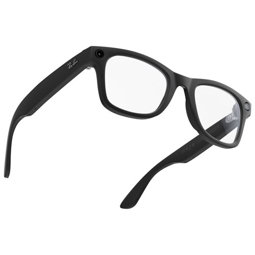 Lunettes Wayfarer de Ray-Ban | Meta avec IA, photo, vidéo, audio et messagerie - Noir mat/Transitions transparents à vert graphite