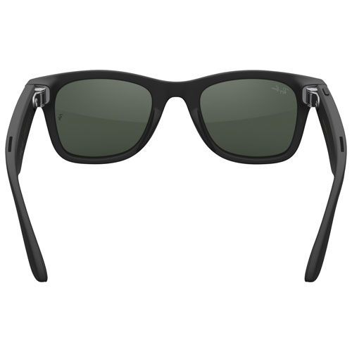 Lunettes Wayfarer (1re génération) de Ray-Ban | Meta avec IA, photo, vidéo, audio et messagerie - Noir mat/Transitions transparents à vert graphite