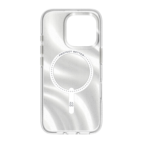 ZAGG Milan Snap iPhone 16 Pro Fitted Hard Shell Case - Translucent/Silver