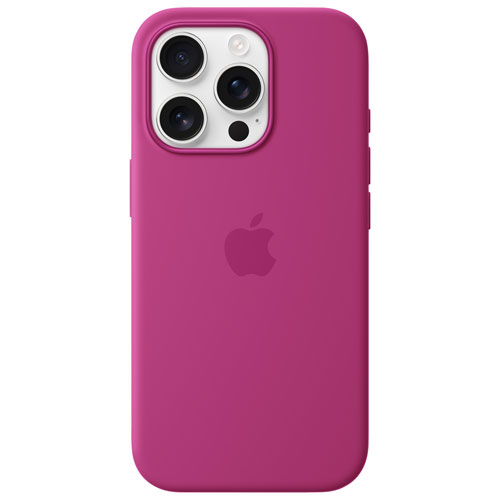 Apple Silicone Fitted Hard Shell Case with MagSafe for iPhone 16 Pro - Fuchsia