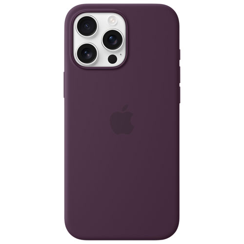 Apple Silicone Fitted Hard Shell Case with MagSafe for iPhone 16 Pro Max - Plum