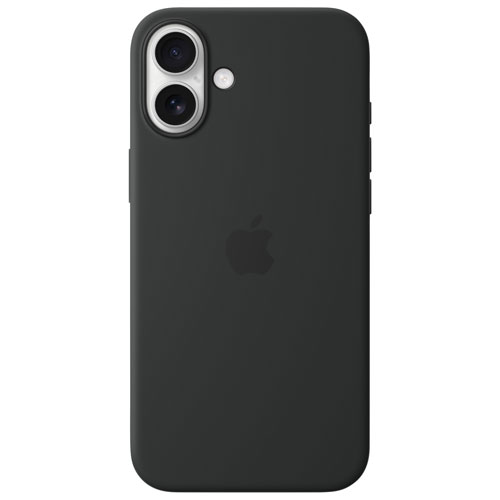 Apple Silicone Fitted Hard Shell Case with MagSafe for iPhone 16 Plus - Black