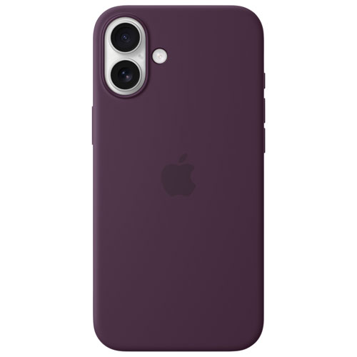 Apple Silicone Fitted Hard Shell Case with MagSafe for iPhone 16 Plus - Plum