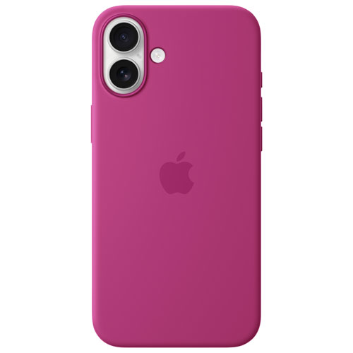 Apple Silicone Fitted Hard Shell Case with MagSafe for iPhone 16 Plus - Fuchsia