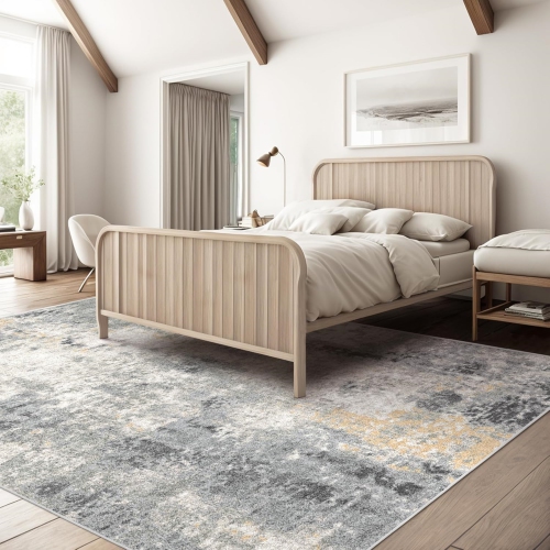 5' x 8' Large Area Rug for Living Room, Modern Abstract Area Rug, Washable Bedroom Rug with Non Slip Rubber Backing for Dining Room Nursery Home