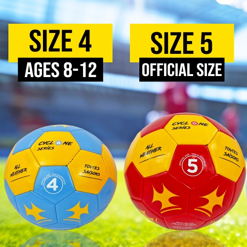 Going One All-Weather Soccer Ball - Training Ball with Machine-Sewn PVC Cover; Sizes 4 and 5