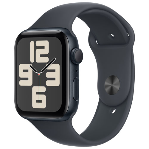 Apple Watch SE 44mm Midnight Aluminum Case with Midnight Sport Band - Small/Medium