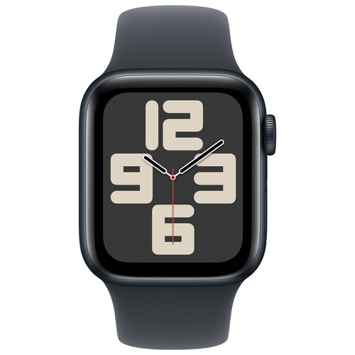 Apple Watch SE GPS 40mm Midnight Aluminum Case with Midnight Sport Band Small Medium Best Buy Canada
