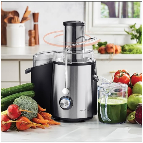 Peach Street Centrifugal Juicer 700W Juice Extractor Juicing Machine, 700Watts - Stainless Steel