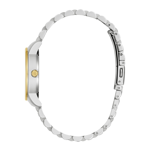 Bulova Ladies Quartz Watch 32mm Two-Tone Stainless Steel Case and Bracelet with Navy Dial