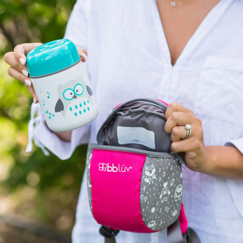 Contenant alimentaire isotherme avec cuillère Food de bbluv - Lime