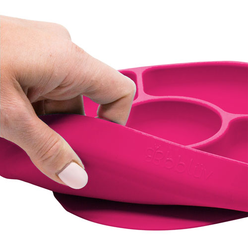 bbluv Yumi Silicone Plate and Spoon Set - Pink