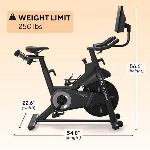 ProForm Carbon Pro10 Studio Stationary Spin Bike