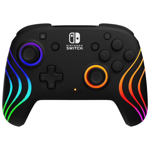 PDP Afterglow Wave RGB Wireless Controller for Switch - Black