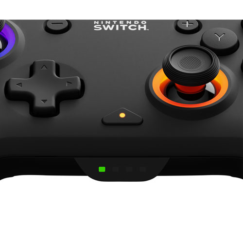 Manette de jeu sans fil Afterglow Wave RVB de PDP pour Switch - Noir