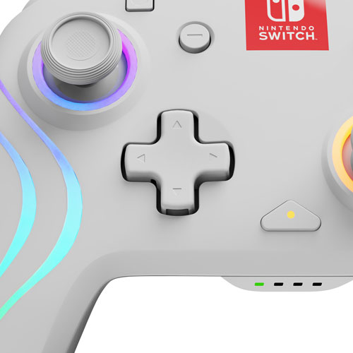 PDP Afterglow Wave RGB Wireless Controller for Switch - White
