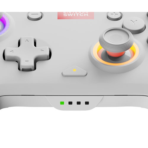 PDP Afterglow Wave RGB Wireless Controller for Switch - White