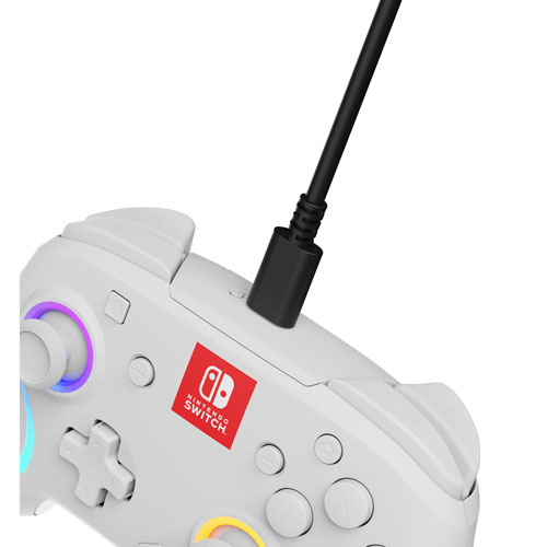 PDP Afterglow Wave RGB Wireless Controller for Switch - White