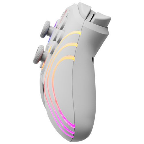 PDP Afterglow Wave RGB Wireless Controller for Switch - White