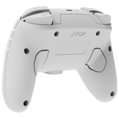 PDP Afterglow Wave RGB Wireless Controller for Switch - White