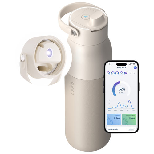 LARQ PureVis 2 680ml Self-Cleaning Insulated Stainless Steel Water Bottle with Smart Sensor - Beige