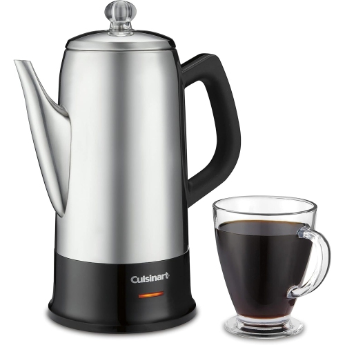 Cuisinart – Percolateur électrique, capacité de 12 tasses, acier inoxydable