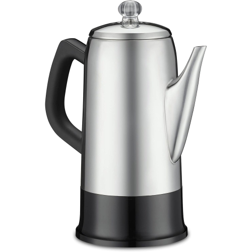 Cuisinart – Percolateur électrique, capacité de 12 tasses, acier inoxydable