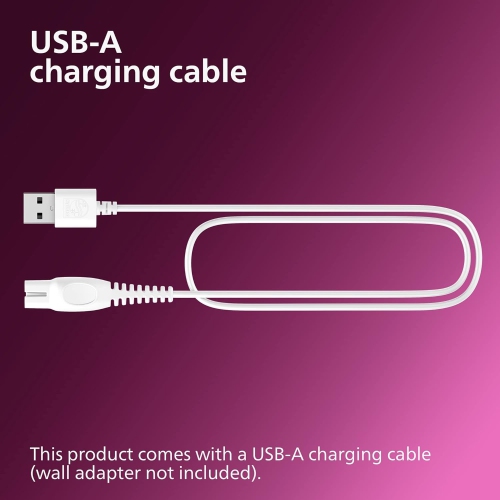 Philips - rasoir sans fil pour femmes série 6000, pour peau sèche ou humide, rose