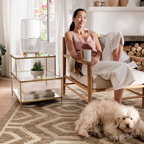 Purificateur d'air intelligent Wi-Fi 3-en-1 T200 de HoMedics avec filtre HEPA