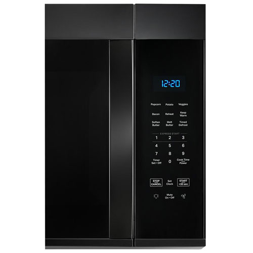 Four à micro-ondes à hotte intégrée de Whirlpool - 1,7 pi³ - Noir