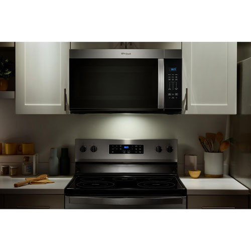 Whirlpool Over-The-Range Microwave - 1.7 Cu. Ft. - Fingerprint Resistant Stainless Steel