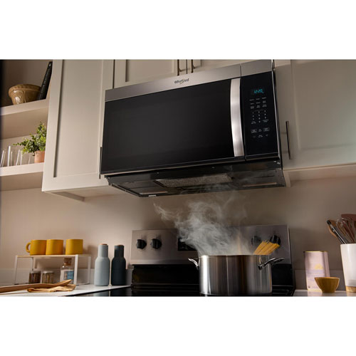 Whirlpool Over-The-Range Microwave - 1.7 Cu. Ft. - Fingerprint Resistant Stainless Steel