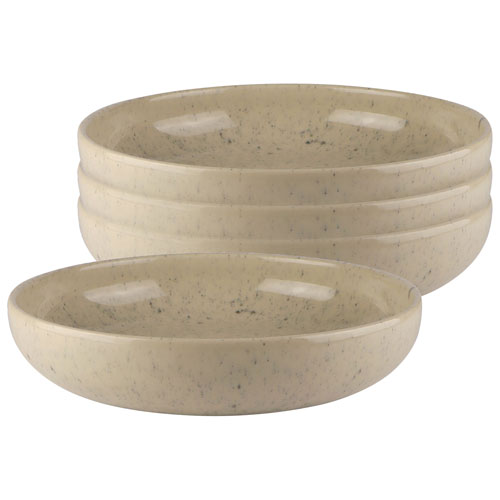 Mesa Ceramics Uno 4-Piece Stoneware Pasta Bowl - Speckle Nature