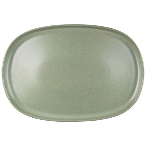 Plat en grès Uno de Mesa Ceramics - Olive