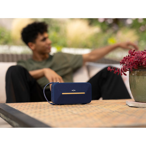 House Of Marley Rise Up Solar Waterproof Bluetooth Wireless Speaker - Blue