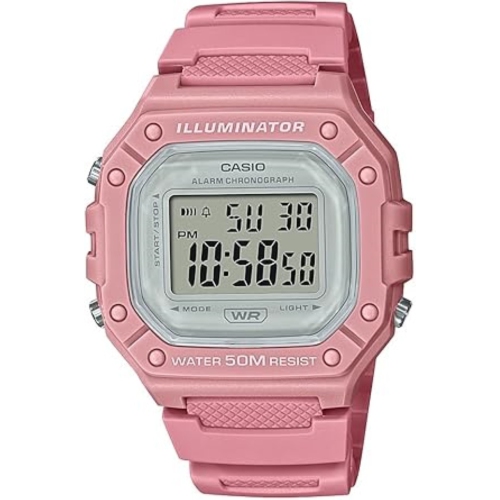 Casio W218H Series | Men’s Digital Watch | 50M WR | 1/100 Second Stopwatch | 100 SEC Chrono | LED Backlight | Countdown Timer | Daily Alarm | Hourly