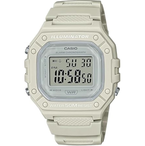 Casio W218H Series | Men’s Digital Watch | 50M WR | 1/100 Second Stopwatch | 100 SEC Chrono | LED Backlight | Countdown Timer | Daily Alarm | Hourly