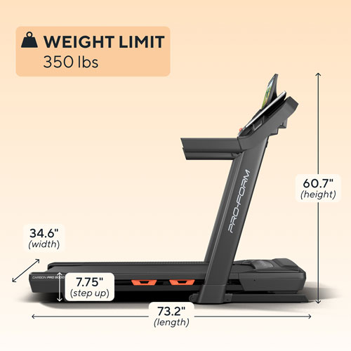 ProForm Carbon Pro 9000 Treadmill with 16" Touchscreen Display