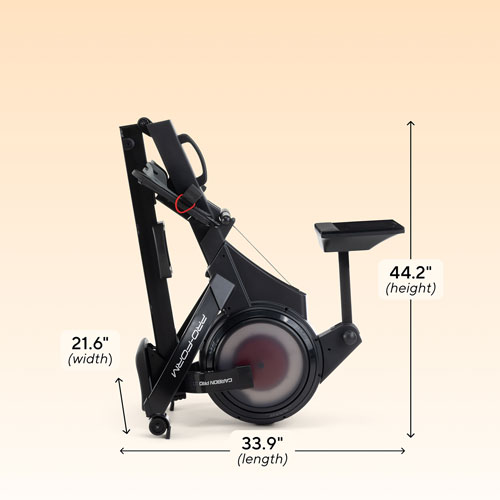 ProForm Carbon Pro10 Rower with 10" Touchscreen Display